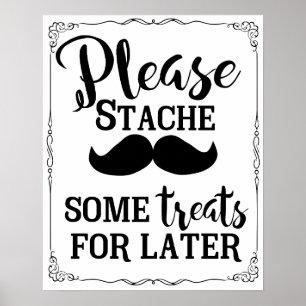 Pôster sinal doce da mesa da barra de chocolate que