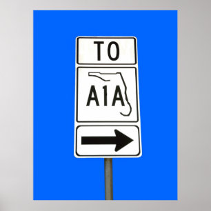 Poster Sinal famoso de A1A