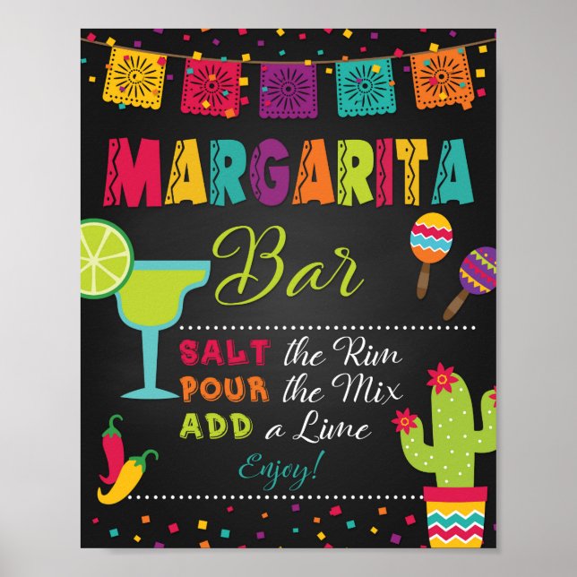 Poster Sinal Fiesta Margarita (Frente)