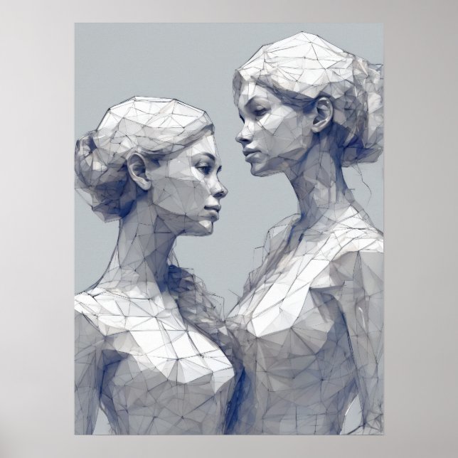 Poster Sinal Gemini Zodiac (Frente)