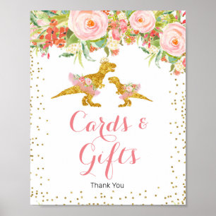 Poster Sinal Glitter Minúsculo Dourado Rosa Cartões e Pre