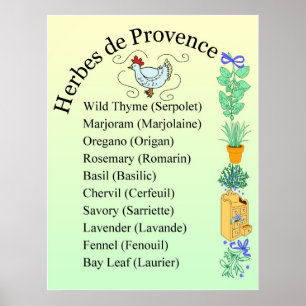 Pôster Sinal Herbs de Provença