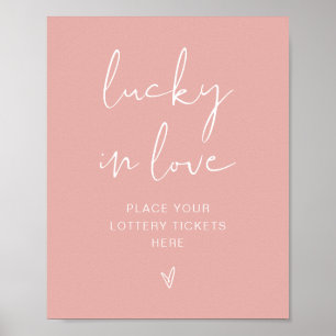 Poster Sinal LEAH Vibrante Rosa Pastel Brilhante Afortuna