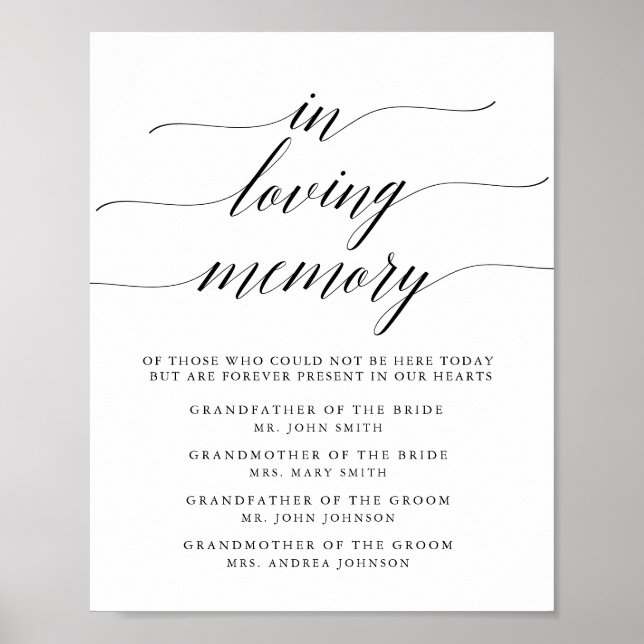 Poster Sinal memorial de tipografia (Frente)