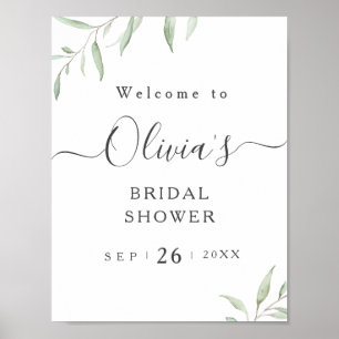 Poster Sinal mínimo de boas-vindas ao chá de panela ver