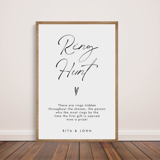 Poster Sinal Mínimo Moderno do Jogo de Chá de panela de A (Criador carregado)