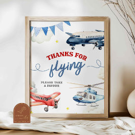 Poster Sinal personalizado de agradecimento de aniversári