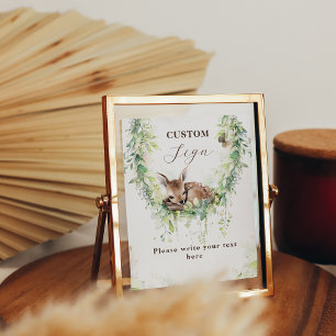 Poster Sinal Personalizado de Chá do Adventure Woodland B