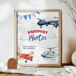 Poster Sinal Personalizado de Foto de Passaporte de Anive