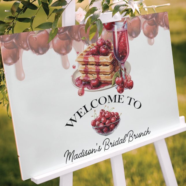 Poster Sinal Personalizado do Chá de panela de Elegência  (Criador carregado)