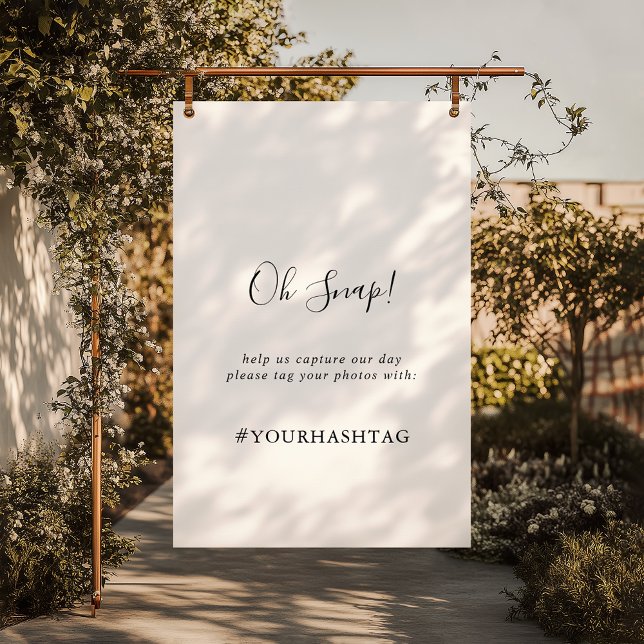 Poster Sinal Simples de Casamento Minimalista (Criador carregado)