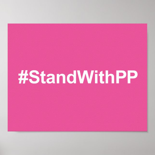 Poster sinal #StandWithPP (Frente)