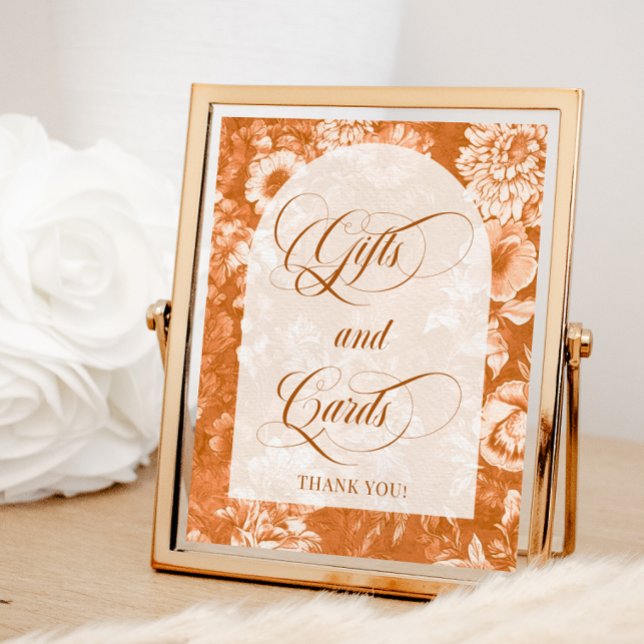 Poster Sinal Terracotta de presentes e cartões (Criador carregado)