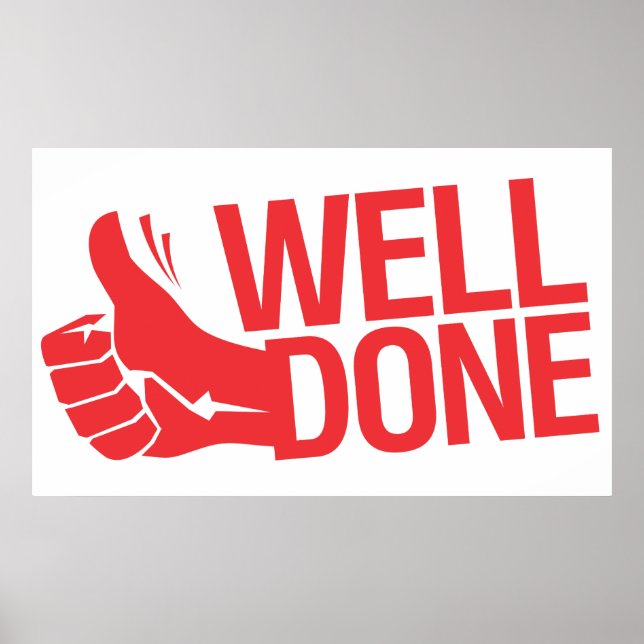 Pôster Sinal vermelho bem feito (Frente)