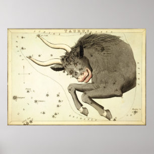 Poster Sinal Zodiac: Taurus poster/impressão