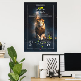 Poster Sinal Zodíaco de Leo