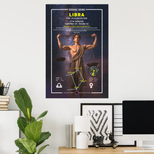 Poster Sinal Zodíaco de Libra