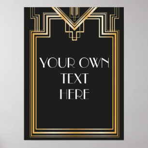 Pôster Sinalização personalizada inspirada por Gatsby do
