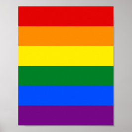 Poster Sinalizador arco-íris (LGBT)