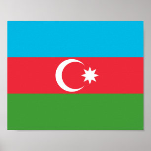 Poster Sinalizador Azerbaijão