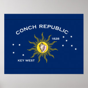 Poster Sinalizador Conch Republic