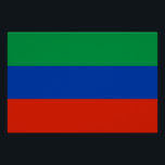 Pôster Sinalizador Daguestan<br><div class="desc">Bandeira Patriótica do Daguestão.</div>