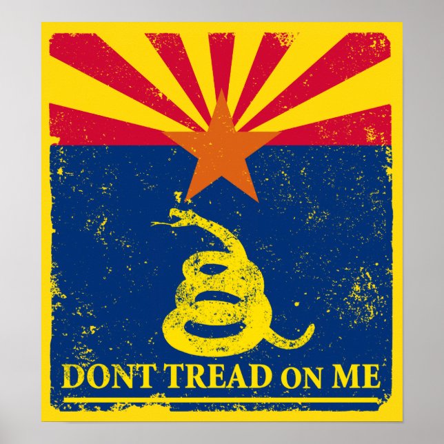 Pôster Sinalizador de arizona e Gadsden (Frente)