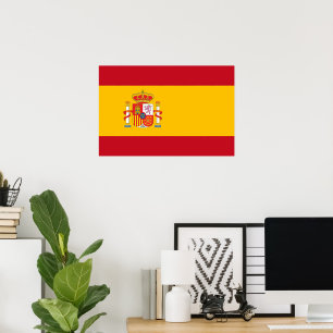 Poster sinalizador de espanha