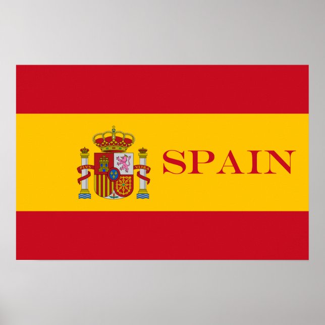Pôster Sinalizador de espanha - Bandera de Espana (Frente)