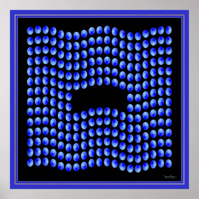 Pôster Sinalizador de Gotas de Onda (Frente)