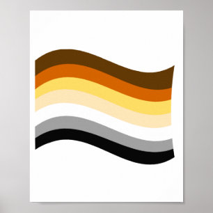 Poster Sinalizador de onda do orgulho