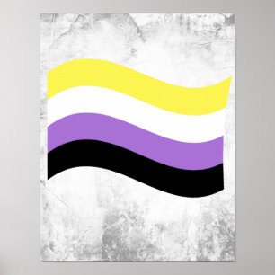 Poster Sinalizador de Onda Não Binário