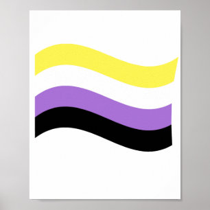 Poster Sinalizador de Onda Não Binário