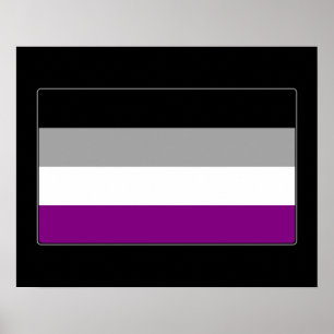Poster Sinalizador de Orgulho Asexual