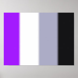 Pôster Sinalizador de Orgulho Asexual de Queda