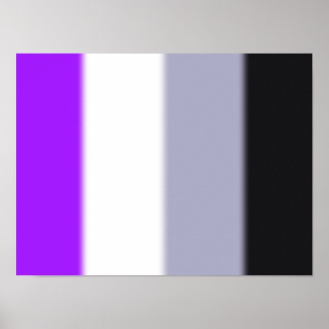 Pôster Sinalizador de Orgulho Asexual de Queda (Frente)