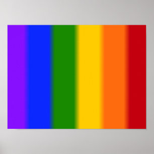 Pôster Sinalizador de Orgulho gay de queda