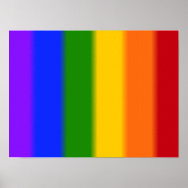 Pôster Sinalizador de Orgulho gay de queda (Frente)