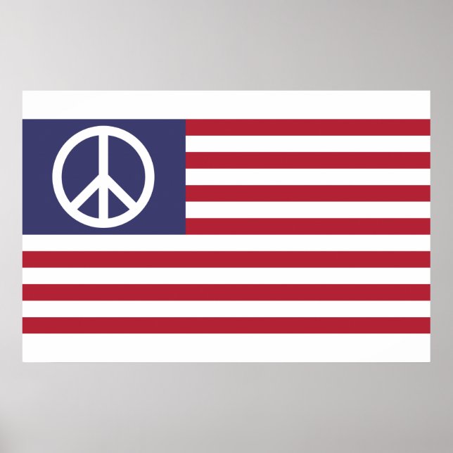 Poster Sinalizador de Paz dos Estados Unidos (Frente)