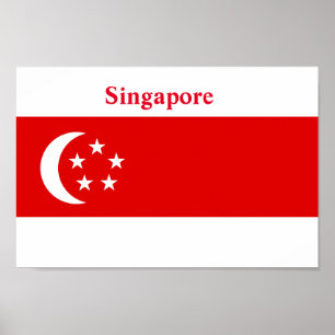 Poster Sinalizador de Singapura
