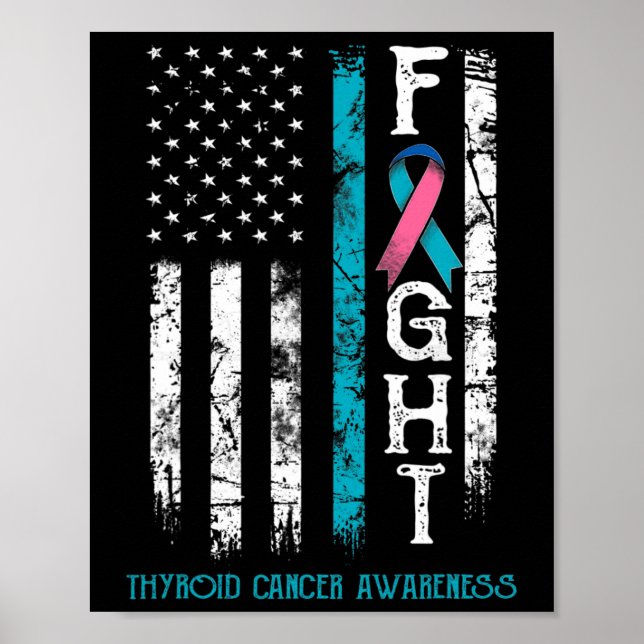 Poster Sinalizador do cancer Warrior Us (Frente)