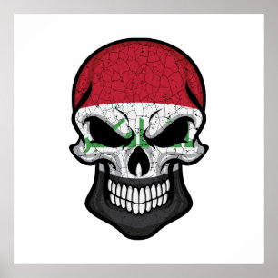 Poster Sinalizador do Caveira de Sorriso do Iraque