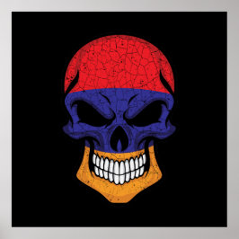 Poster Sinalizador do crânio de sorriso na Armênia