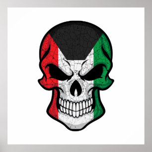 Poster Sinalizador do Crânio do Kuwait