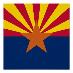 Pôster Sinalizador do Estado da arizona