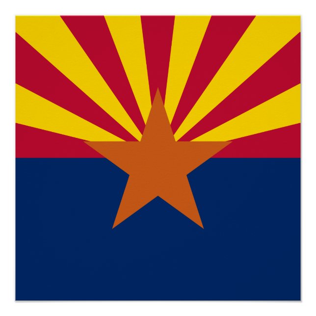 Pôster Sinalizador do Estado da arizona (Frente)