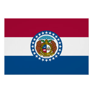 Pôster Sinalizador do Estado do Missouri