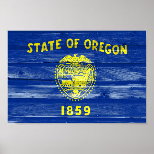 Poster Sinalizador do Estado do Oregon