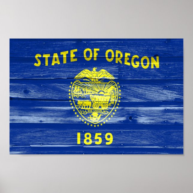 Poster Sinalizador do Estado do Oregon (Frente)