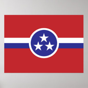 Pôster Sinalizador do Estado do Tennessee